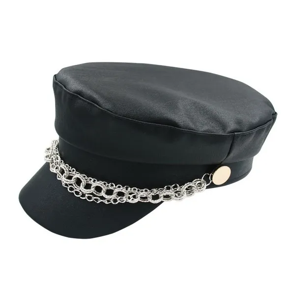 🍒 3PC SET HAT BOOTS GLOVES CHAIN STUD PUNK HIGH HEEL PLATFORM FINGERLESS GOTHIC