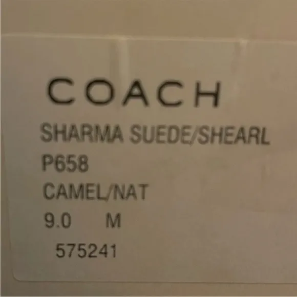 ⚜️ Coach Sharma suede boots