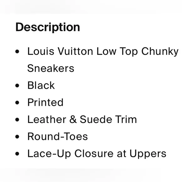 - Louis Vuitton sneakers