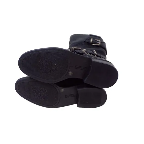 🆕 VINCE CAMUTO Alicenta Moto Bootie Boots 5.5 Black