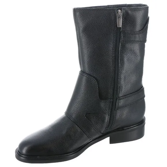 🆕 VINCE CAMUTO Alicenta Moto Bootie Boots 5.5 Black