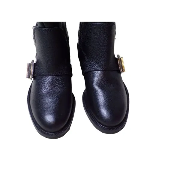 🆕 VINCE CAMUTO Alicenta Moto Bootie Boots 5.5 Black