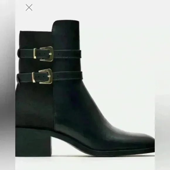 - Zara STRAPPY ANKLE BOOTS WITH BUCKLE🔥🔥🔥🔥🔥