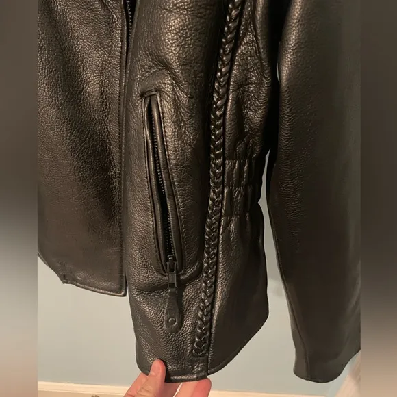 100% Genuine Leather Vintage First Classics Motorcycle Riding Jacket