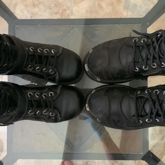 “2” HARLEY DAVIDSON Motorcycle Boot Bundle. Sizes 6.5 &amp; 7