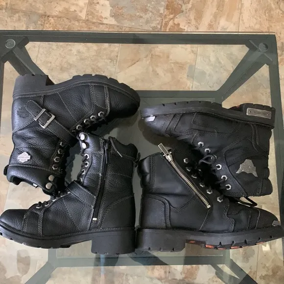 “2” HARLEY DAVIDSON Motorcycle Boot Bundle. Sizes 6.5 &amp; 7