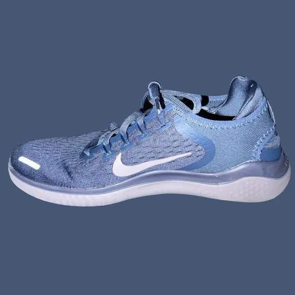 2022 Men’s Nike Free Run Flynit Blue Gray Running Shoes Sneakers Size 8