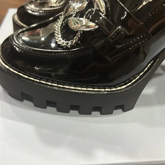 2023 Stunning ANTONIO MELANI Patton leather/Silver Shoes. Extremely comfortable