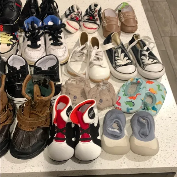 28pr baby toddler shoes lot 2c to 6c new and used branded and unbranded