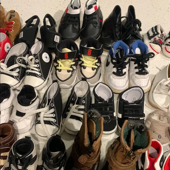 28pr baby toddler shoes lot 2c to 6c new and used branded and unbranded