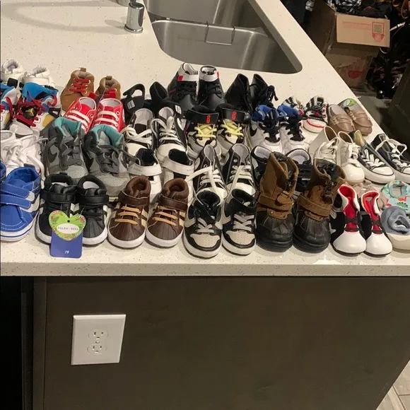 28pr baby toddler shoes lot 2c to 6c new and used branded and unbranded