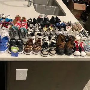 28pr baby toddler shoes lot 2c to 6c new and used branded and unbranded