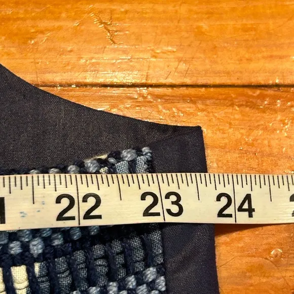 2X Vintage handmade reversible woven and lined vest