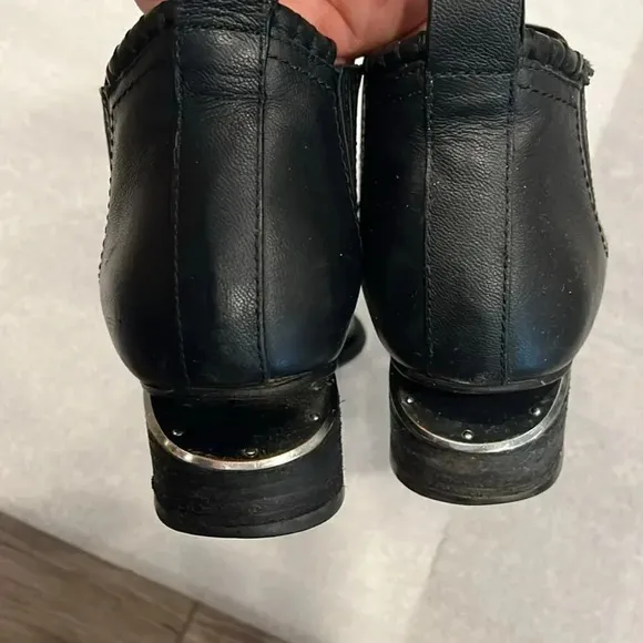 [38/7.5”]Alexander Wang Kori Black Leather Chelsea Ankle Boots