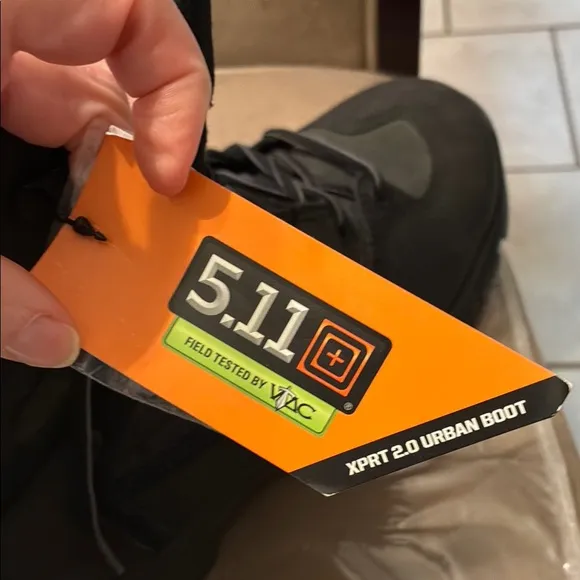 5.11 Tactical Black Boots, XPRT 2.0 Urban Boot, with Reinforced Toe