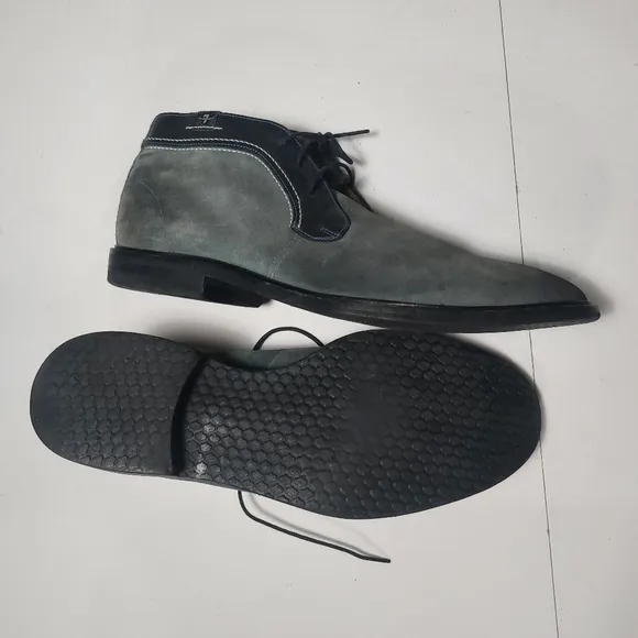 7 For All Man Kind Gray Suede Chukka Boots Size 11
