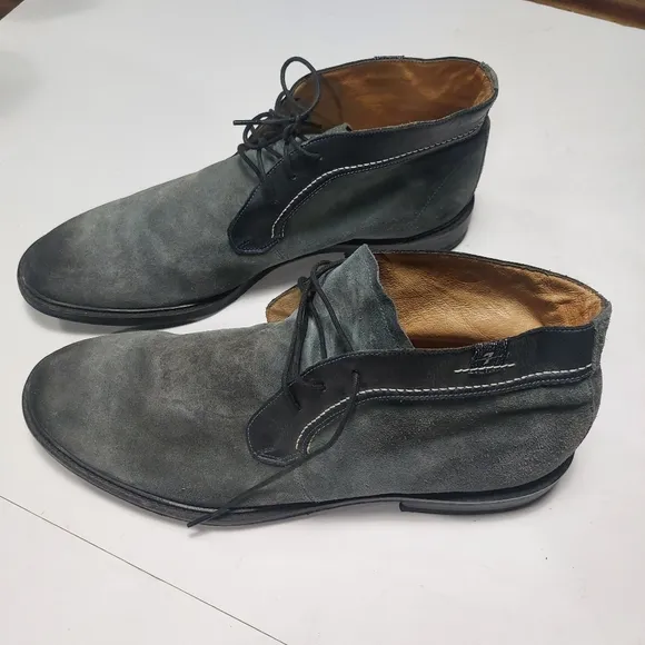 7 For All Man Kind Gray Suede Chukka Boots Size 11