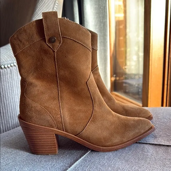 7 For All Mankind Brown Suede Ankle Boots