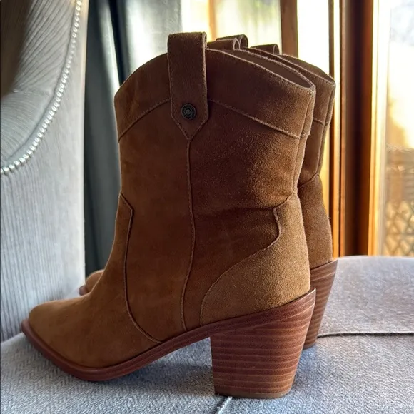 7 For All Mankind Brown Suede Ankle Boots