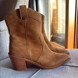 7 For All Mankind Brown Suede Ankle Boots