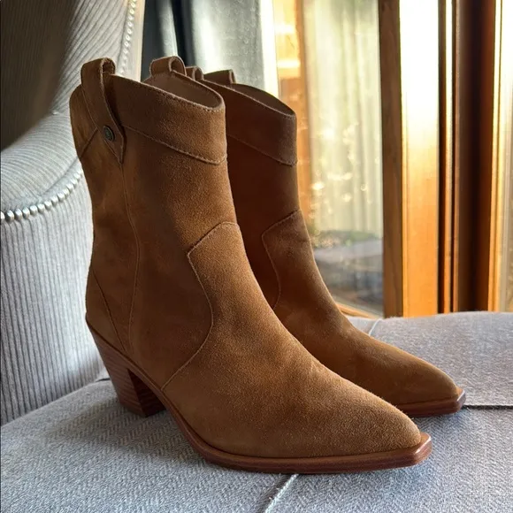 7 For All Mankind Brown Suede Ankle Boots