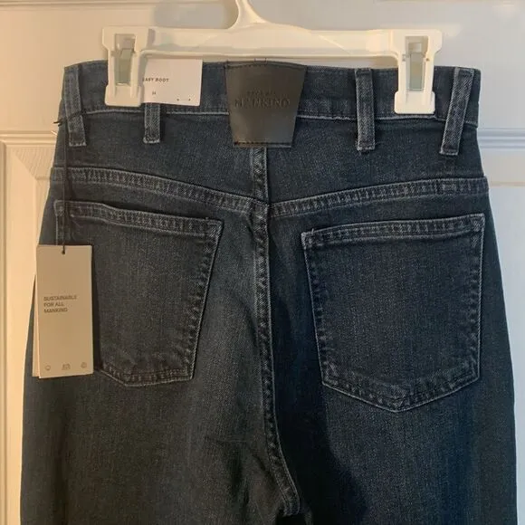 7 FOR ALL MANKIND JEANS DARK WASH ‘EASY BOOT’ HIGH WAISTED BOOT CUT SZ 24 NWT