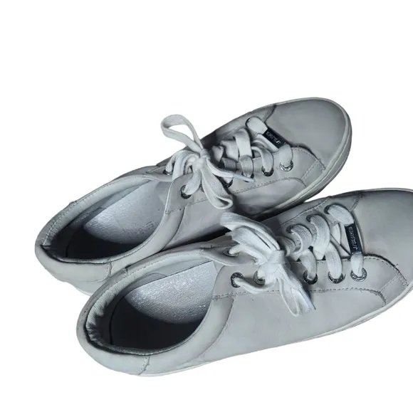 8 J/slides NYC gray sneakers