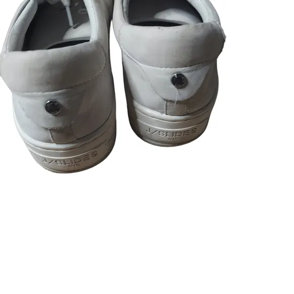 8 J/slides NYC gray sneakers