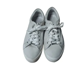 8 J/slides NYC gray sneakers