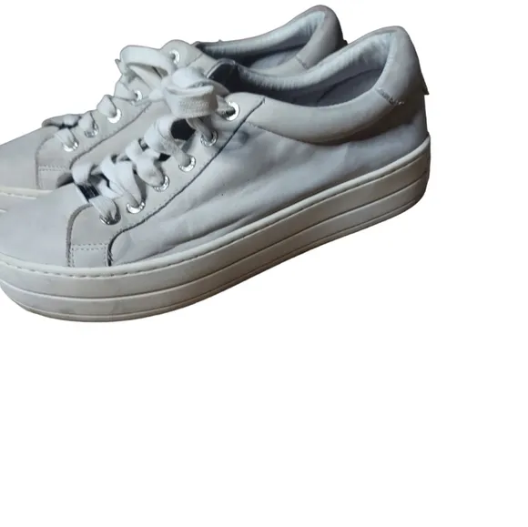 8 J/slides NYC gray sneakers