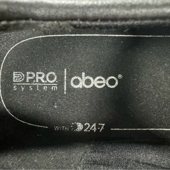 Abeo Pro System Ivonne Black Leather Comfort Shoes Women's Size 8.5
