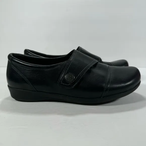 Abeo Pro System Ivonne Black Leather Comfort Shoes Women's Size 8.5