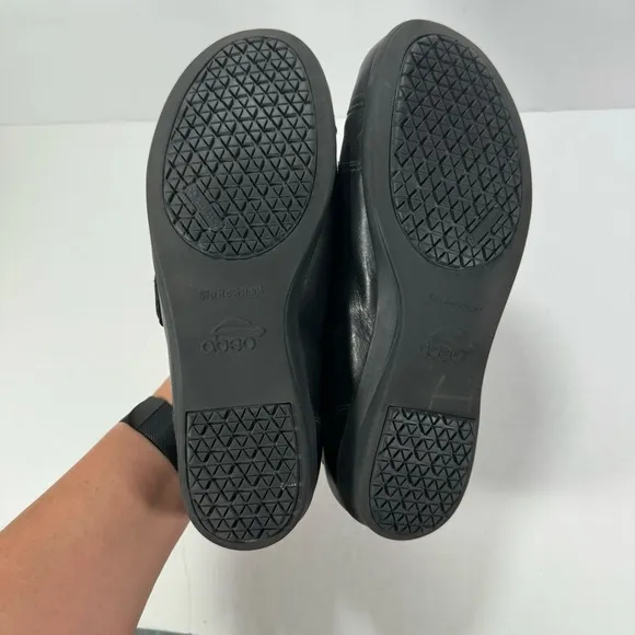 Abeo Pro System Ivonne Black Leather Comfort Shoes Women's Size 8.5