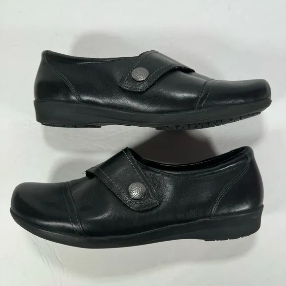 Abeo Pro System Ivonne Black Leather Comfort Shoes Women's Size 8.5