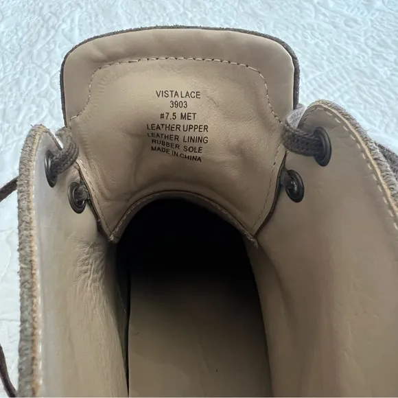 ABEO Vista Lace Metatarsal in Taupe Suede Size 7.5