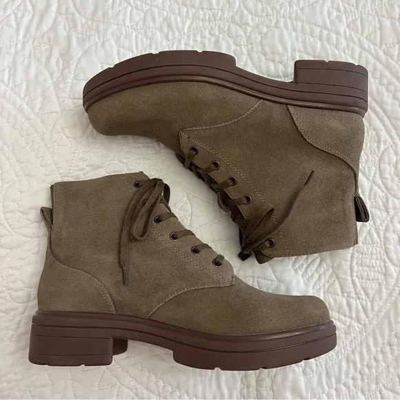 ABEO Vista Lace Metatarsal in Taupe Suede Size 7.5