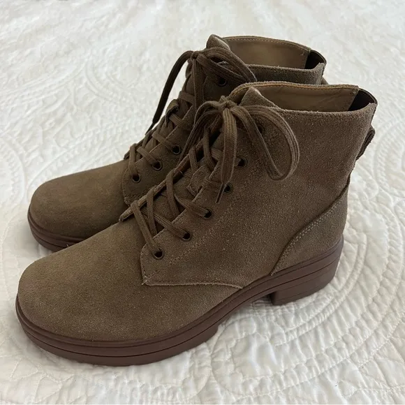 ABEO Vista Lace Metatarsal in Taupe Suede Size 7.5