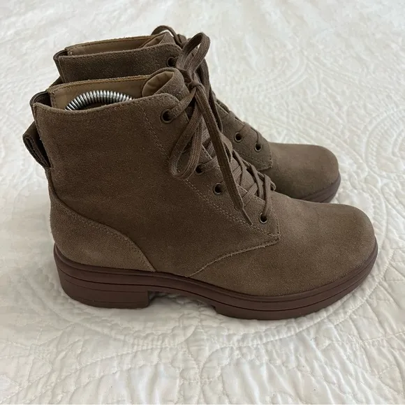 ABEO Vista Lace Metatarsal in Taupe Suede Size 7.5