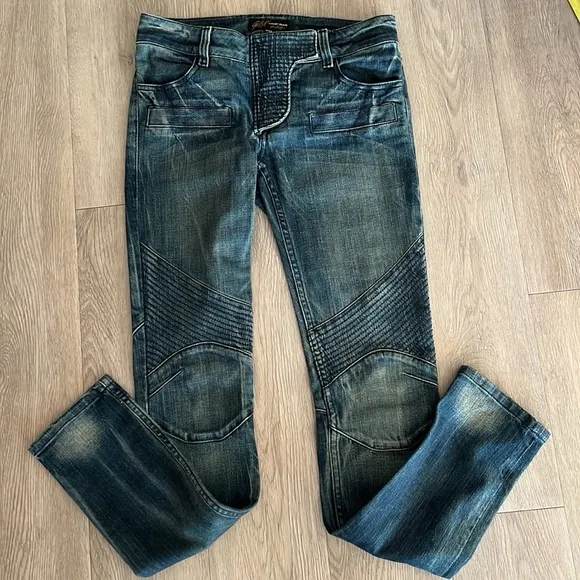 ABS Luxury Denim Allen B Schwartz Skinny Distressed Sz 26​