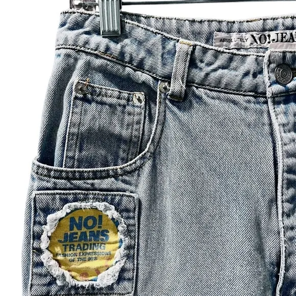 Absolutely Authentic No! Jeans Vintage 80's Distressed Straight Size 28x28 Denim