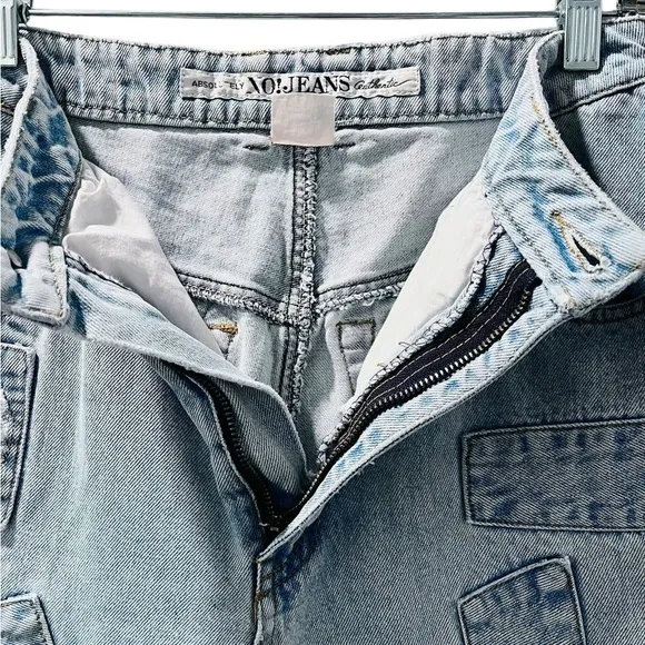 Absolutely Authentic No! Jeans Vintage 80's Distressed Straight Size 28x28 Denim