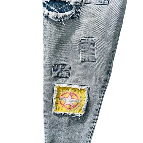 Absolutely Authentic No! Jeans Vintage 80's Distressed Straight Size 28x28 Denim