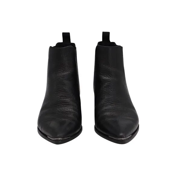 Acne Studios Jensen Ankle Boots in Black Leather