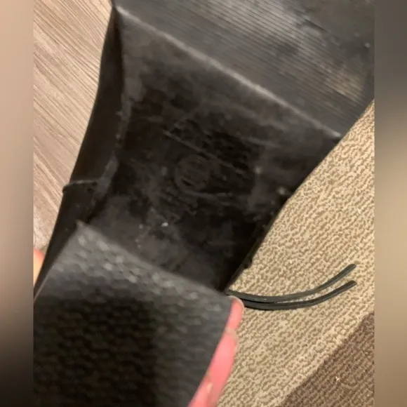 ACNE Studios Pistol Ankle Boots Black Leather Size 37 Size 7