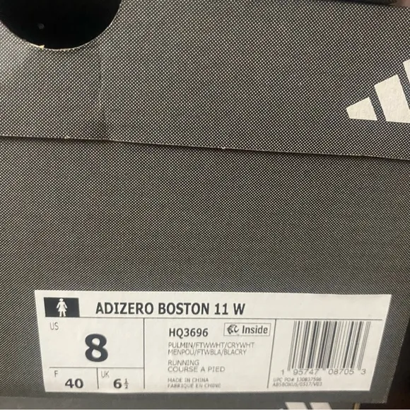 adidas Adizero Boston 11 Flexible Running Shoes Mint Green Woman’s Sz