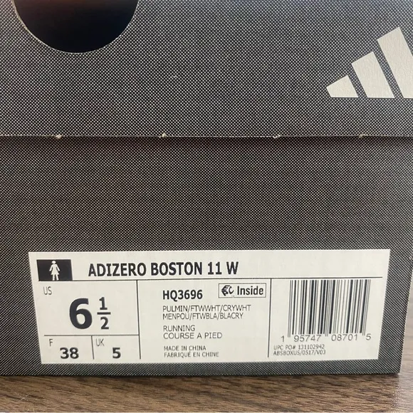 adidas Adizero Boston 11 Flexible Running Shoes Mint Green Woman’s Sz