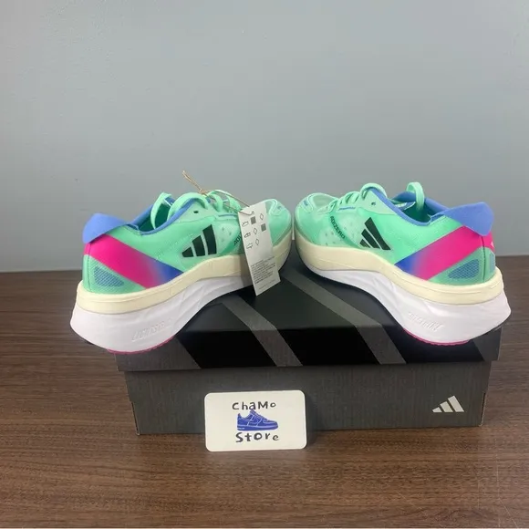 adidas Adizero Boston 11 Flexible Running Shoes Mint Green Woman’s Sz