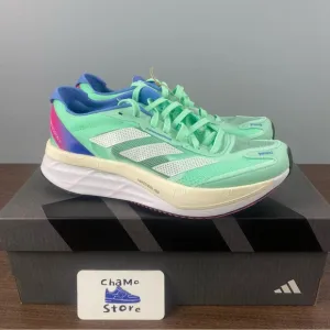 adidas Adizero Boston 11 Flexible Running Shoes Mint Green Woman’s Sz