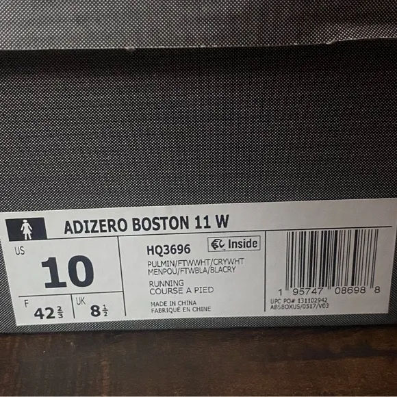 adidas Adizero Boston 11 Flexible Running Shoes Mint Green Woman’s Sz