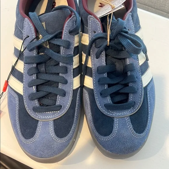 Adidas Blue and White Sneakers for a Stylish Look